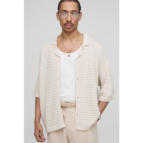 Chemise oversize en maille épaisse - S - Boohooman - Modalova