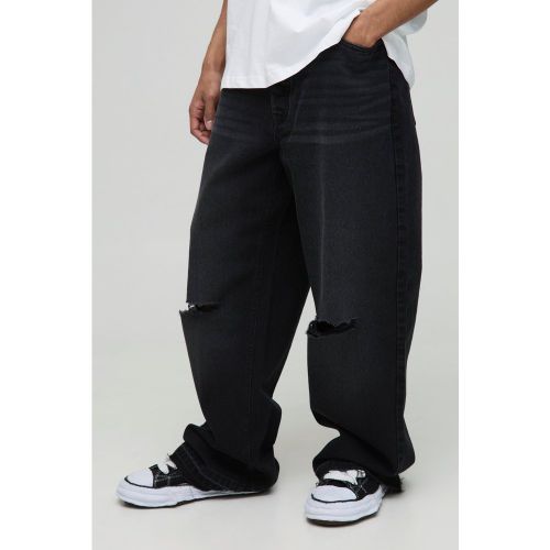 Jean large déchiré au genou - 28R - Boohooman - Modalova