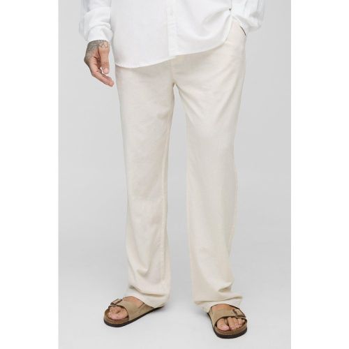 Tall - Pantalon large synthétique à taille élastiquée - 2XL - Boohooman - Modalova