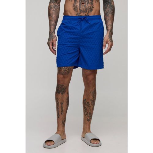 Tall - Short de bain mi-long texturé - 2XL - Boohooman - Modalova