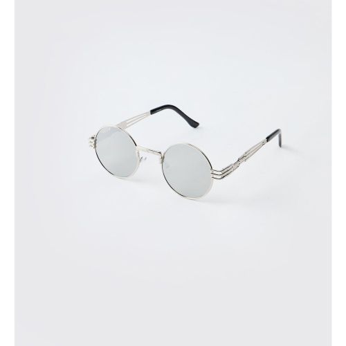 Lunettes de soleil rondes ées - ONE SIZE - Boohooman - Modalova