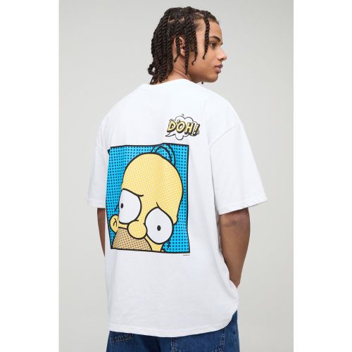 T-shirt oversize officiel Les Simpson - S - Boohooman - Modalova
