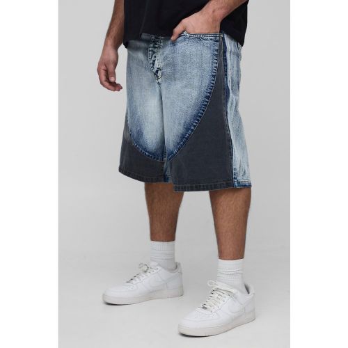 Grande taille - Bermuda color block - 38 - Boohooman - Modalova