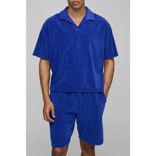 Ensemble oversize en velours à manches courtes - S - Boohooman - Modalova