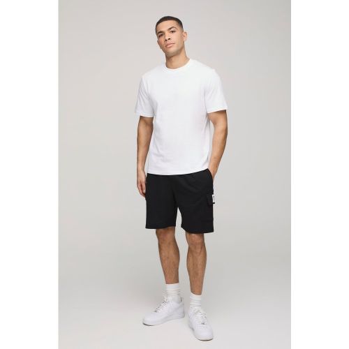 MAN. Ensemble tissé avec t-shirt et short cargo - S - Boohooman - Modalova