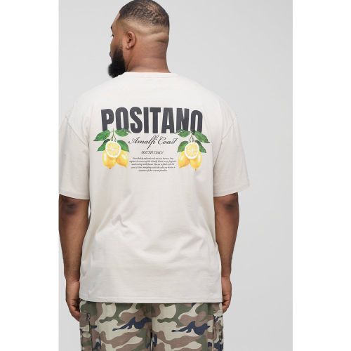 Grande taille - T-shirt oversize imprimé au dos - 2XL - Boohooman - Modalova