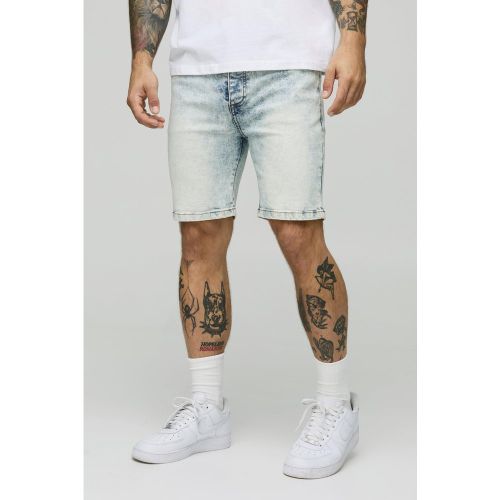 Short en jean délavé - 30 - Boohooman - Modalova