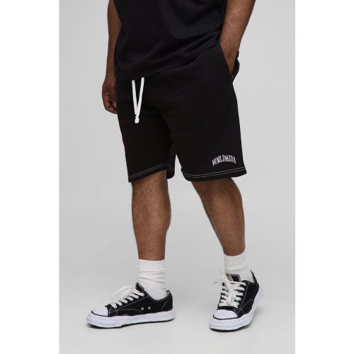 Grande taille - Short large à coutures contrastantes - 2XL - Boohooman - Modalova