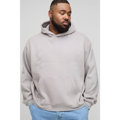 Grande taille - Sweat à capuche oversize à coutures contrastantes - Official homme - 2XL - Boohooman - Modalova
