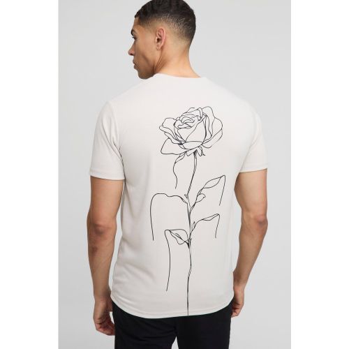 T-shirt oversize fleuri - S - Boohooman - Modalova