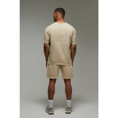 Ensemble oversize avec t-shirt et short - MAN Active - 2XL - Boohooman - Modalova
