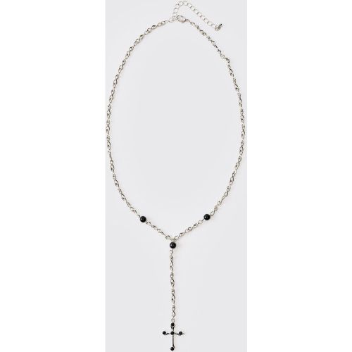 Collier é à pendentif croix - ONE SIZE - Boohooman - Modalova