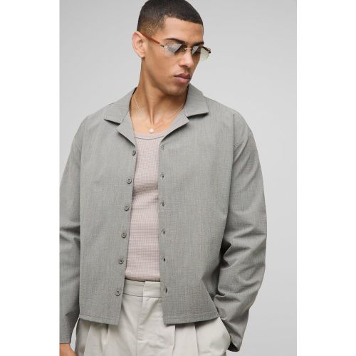 Chemise oversize rayée à manches longues - S - Boohooman - Modalova