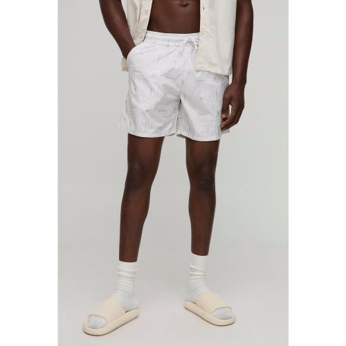 Short de bain mi-long à motif homme - S - Boohooman - Modalova