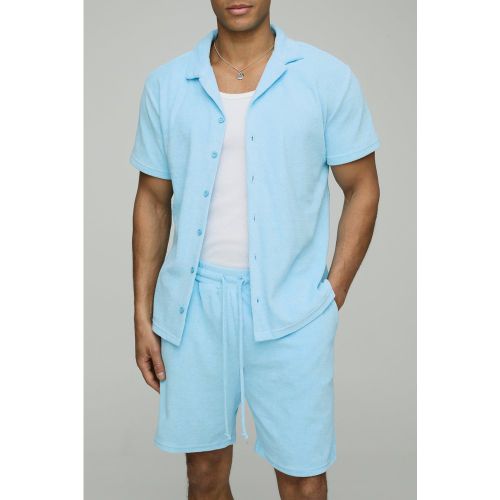 Ensemble avec chemise à manches courtes et short - S - Boohooman - Modalova