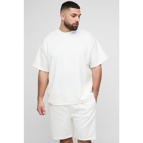 Grande taille - Ensemble oversize avec t-shirt et short - 2XL - Boohooman - Modalova
