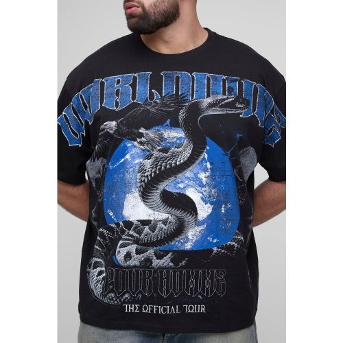 Grande taille - T-shirt oversize à imprimé crâne - 2XL - Boohooman - Modalova