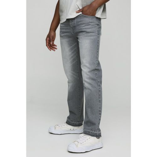 Jean droit délavé - 28R - Boohooman - Modalova