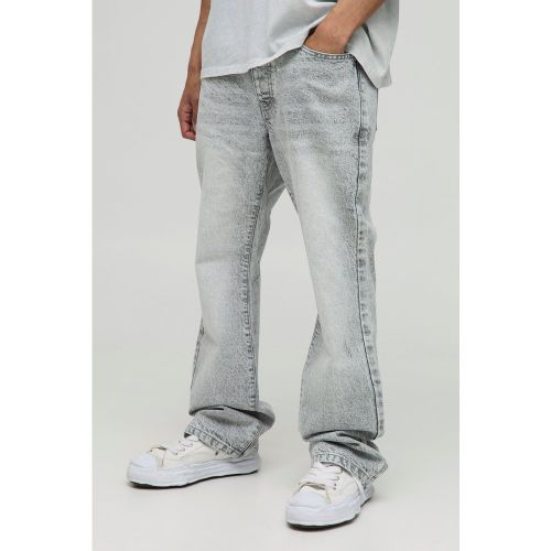 Jean flare slim délavé - 28R - Boohooman - Modalova