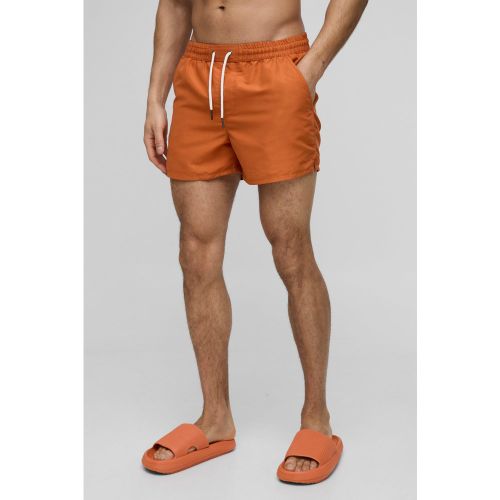 Short de bain mi-long uni - S - Boohooman - Modalova