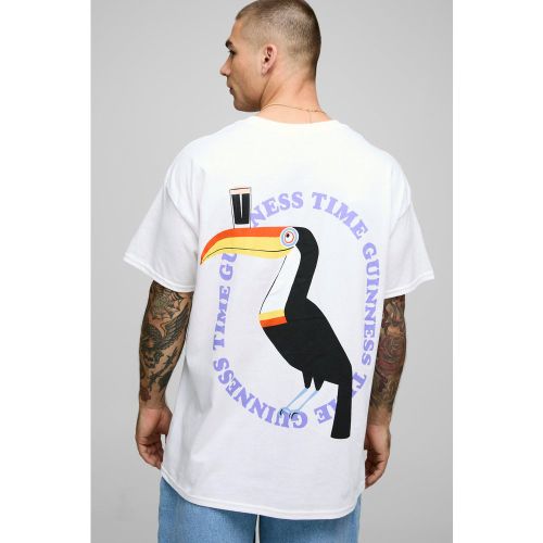 T-shirt oversize à imprimé Guinness - S - Boohooman - Modalova