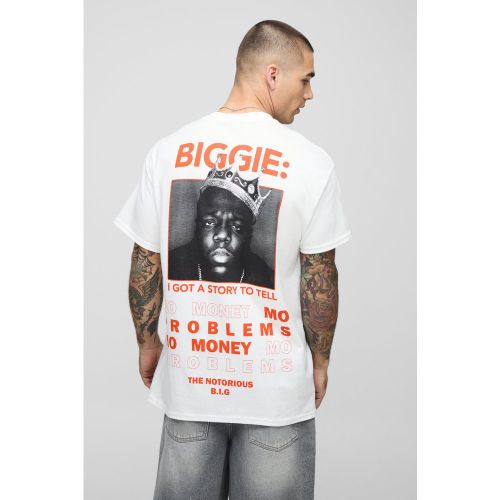 T-shirt oversize imprimé Biggie - S - Boohooman - Modalova