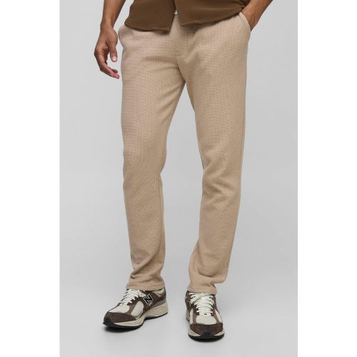 Pantalon slim habillé en tissu gaufré - S - Boohooman - Modalova