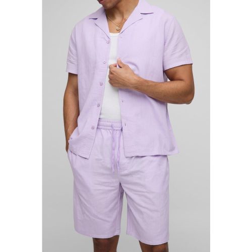 Ensemble avec chemise et short - S - Boohooman - Modalova