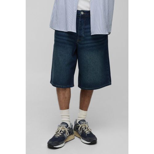 Bermuda droit délavé en jean - 28 - Boohooman - Modalova