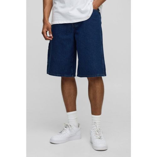 Short charpentier baggy à coutures contrastantes - 28 - Boohooman - Modalova