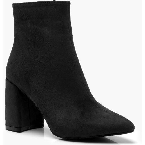 Bottines Chaussettes À Talon Carré - 36 - boohoo - Modalova