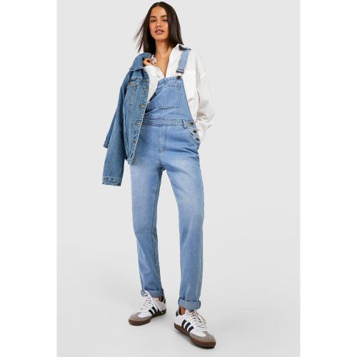 Salopette En Jean Coupe Boyfriend - 34 - boohoo - Modalova