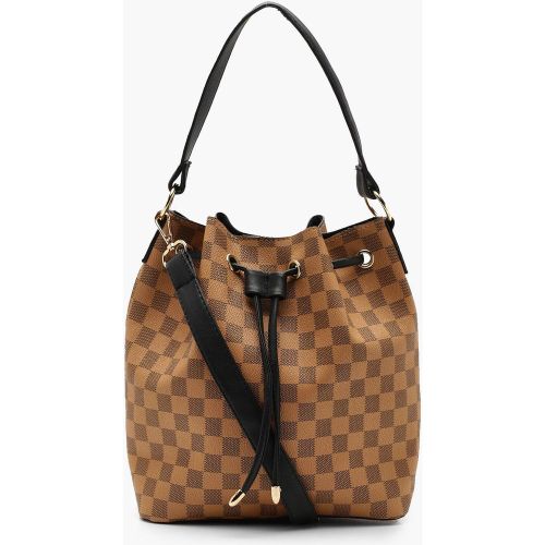 Sac À Main À Carreaux - One Size - boohoo - Modalova