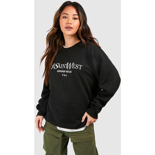 Sweat Oversize "Ye Saint West" - S - boohoo - Modalova