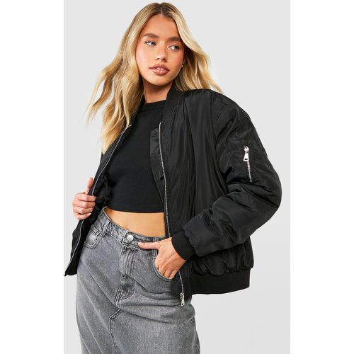 Bomber Oversize - Noir - 38, Noir - boohoo - Modalova