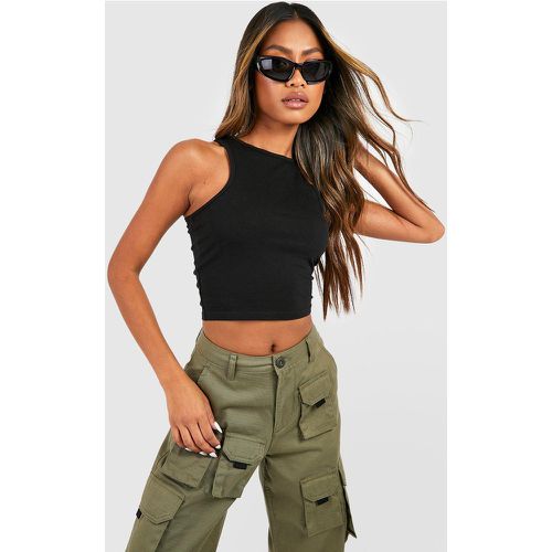 Crop Top À Dos Nageur Basique - 36 - boohoo - Modalova