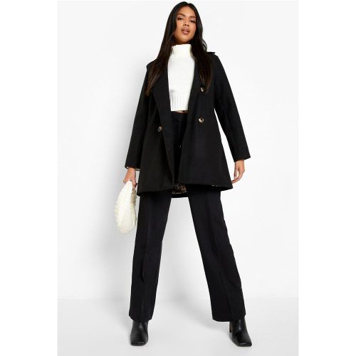 Manteau Mi-Long Effet Laine - 36 - boohoo - Modalova