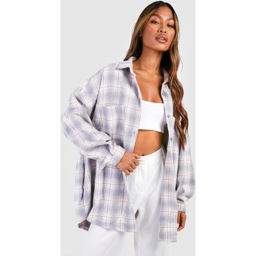 Chemise À Carreaux Oversize - 36 - boohoo - Modalova