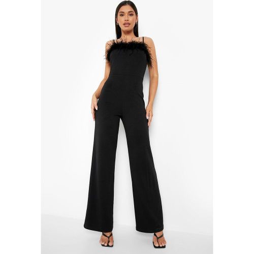 Combinaison Large À Détails En Plume - 36 - boohoo - Modalova