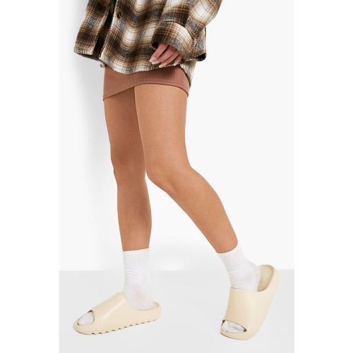 Claquettes En Caoutchouc À Semelle Crantée - Pointure Large - 36 - boohoo - Modalova