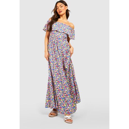 Robe Longue À Épaules Dénudées Et Imprimé Fleuri - 46 - boohoo - Modalova