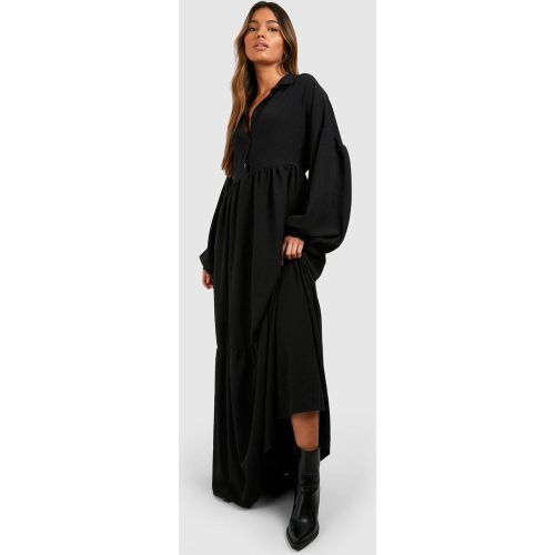 Robe Chemise Oversize Froncée - 36 - boohoo - Modalova