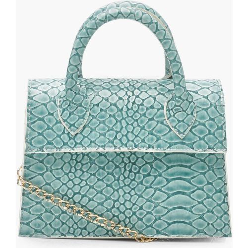 Petit Sac Bandoulière Structuré Effet Croco - Taille Unique - boohoo - Modalova