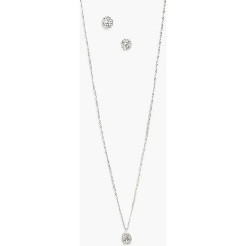 Lot De Bijoux En Véritable Avec Collier Et Boucles D'Oreilles - One Size - boohoo - Modalova