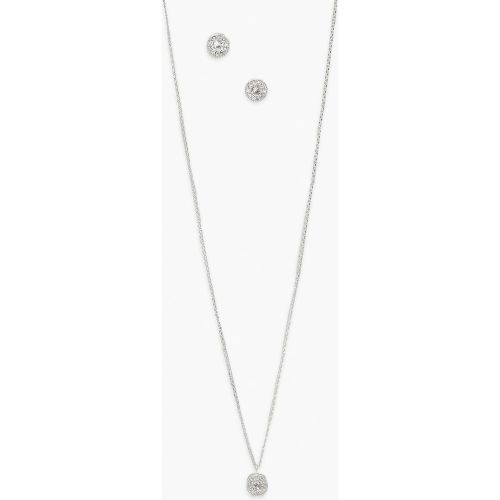 Lot De Bijoux En Véritable Avec Collier Et Boucles D'Oreilles - One Size - boohoo - Modalova