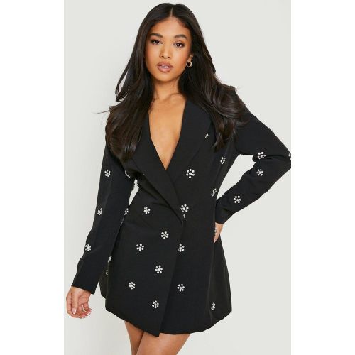 Petite" - Robe Blazer À Ornements Strassés - 32 - boohoo - Modalova
