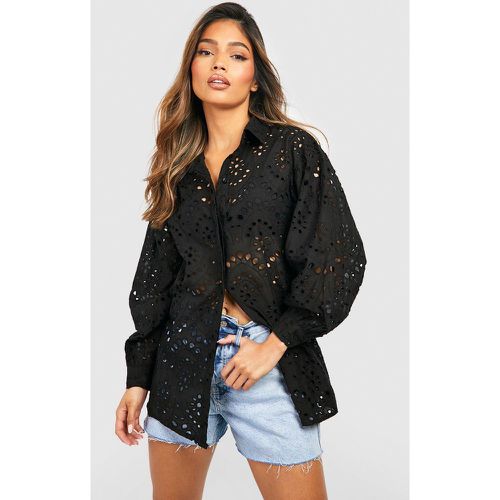 Chemise Oversize Brodée - 42 - boohoo - Modalova