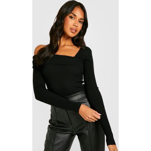 Pull Asymétrique En Maille - L - boohoo - Modalova