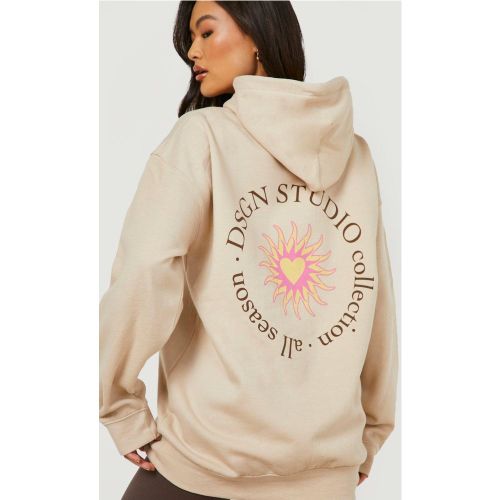 Sweat À Capuche Oversize Imprimé - S - boohoo - Modalova