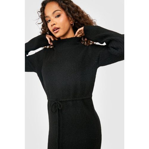 Robe Mi-Longue À Cordon De Serrage - S - boohoo - Modalova